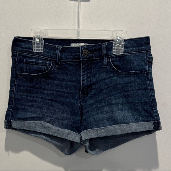 Abercrombie & Fitch Boys Long Denim Shorts in Blue